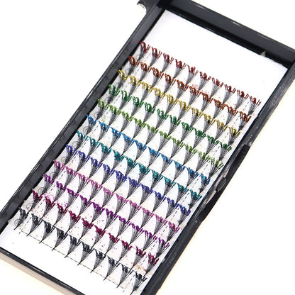120-Piece Fluorescent/COLORFUL Shiny Dust Eyelashes Lightweight for Halloween Christmas Masquerade Parties Festive Shows
