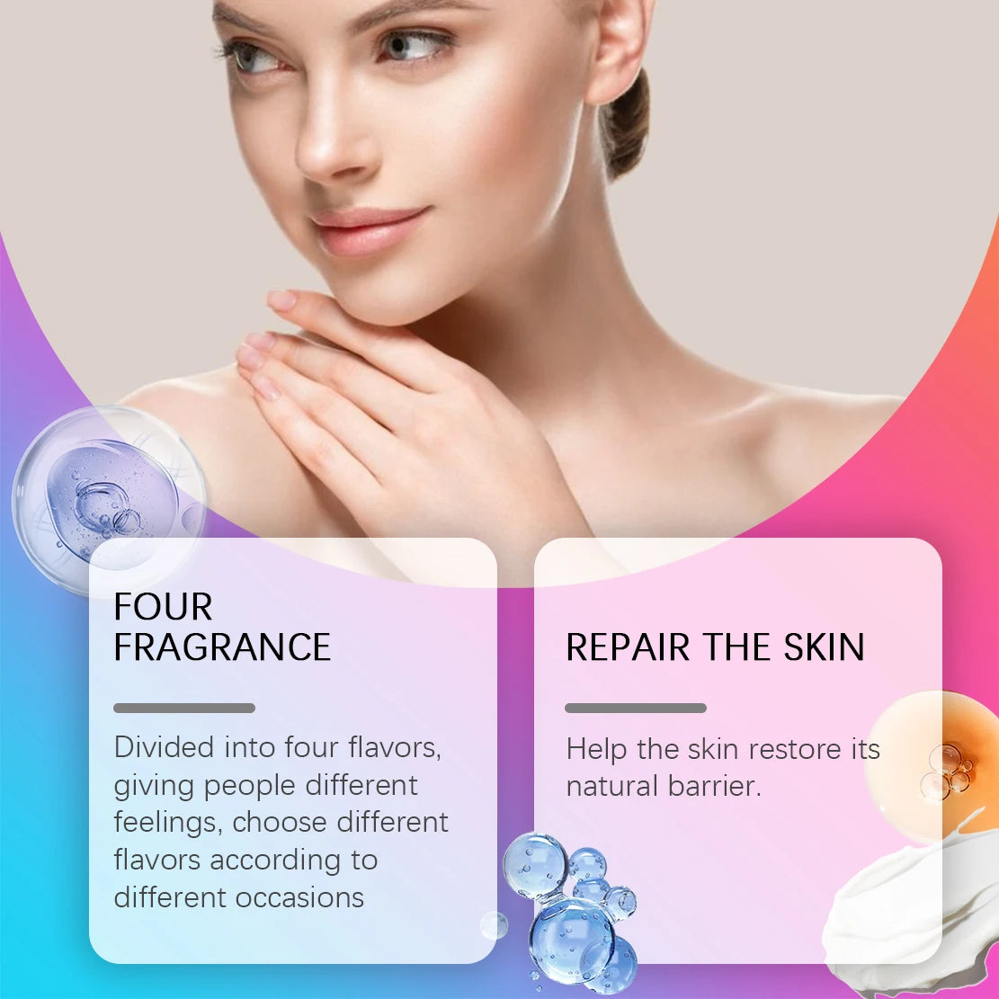 Christmas Scented Body Care Set Moisturizing Fragrance Body Spray & Lotion Long Lasting Fragrance Smoothing Body Repairing Dry