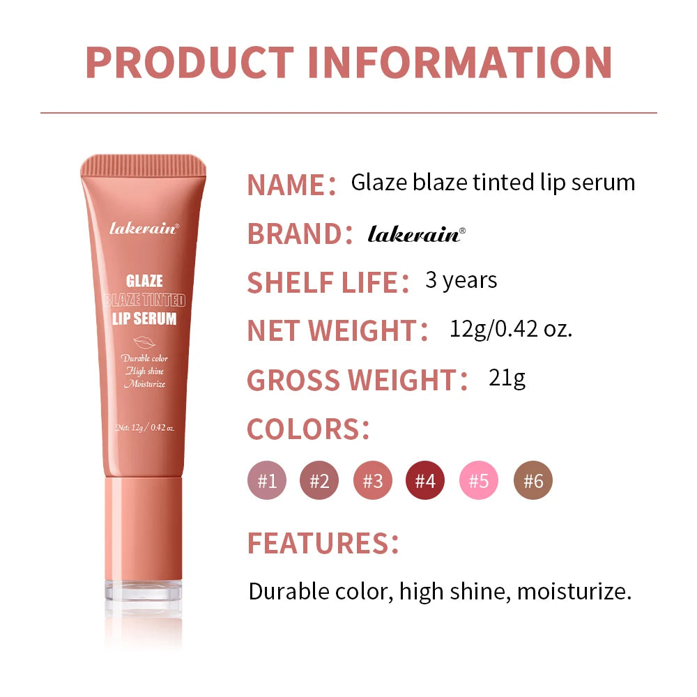 Lip Gloss Lip Glowy Balm Nourishing Tinted Moisturizer Repairing Lip Tint Glow Liquid Lips Gel Hydrating Lips Care