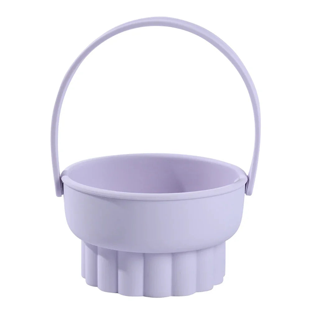 1PC Silicone Washing Bowl Makeup Brush Cleaning Box Make-up Egg Drying Tool Set Powder Puff Washer Sponge Storage Artifact