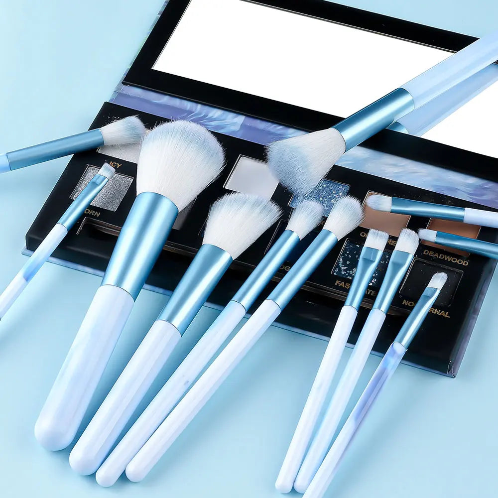 NEW 12PCS Makeup Brushes Set Soft Fluffy Eyeshadow Foundation Blush Powder Blending Christmas Gift Female Cosmetics Beauty Tools