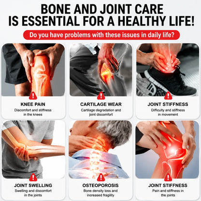 Bone & Joint Health Support Supplement, with Zinc, Magnesium, for Muscle Growth, Heart Wellness, Immune Function, Energy