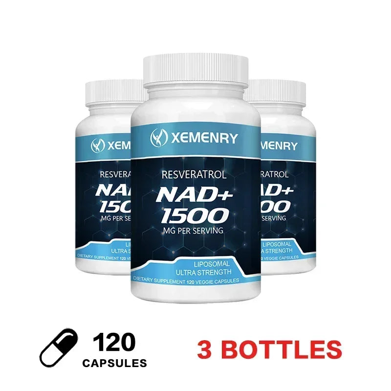 NAD+ Supplements - with Resveratrol - Natural Energy Supplement, Support Cell Health, Anti-aging, Enhance ImmunitySupplements