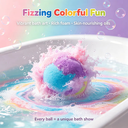 1/4/6/12pcs Bath Bombs Set with Surprise Toys Inside Natural Organic Bubble Bath Fizzies Balls Gift for Holiday Gift Set