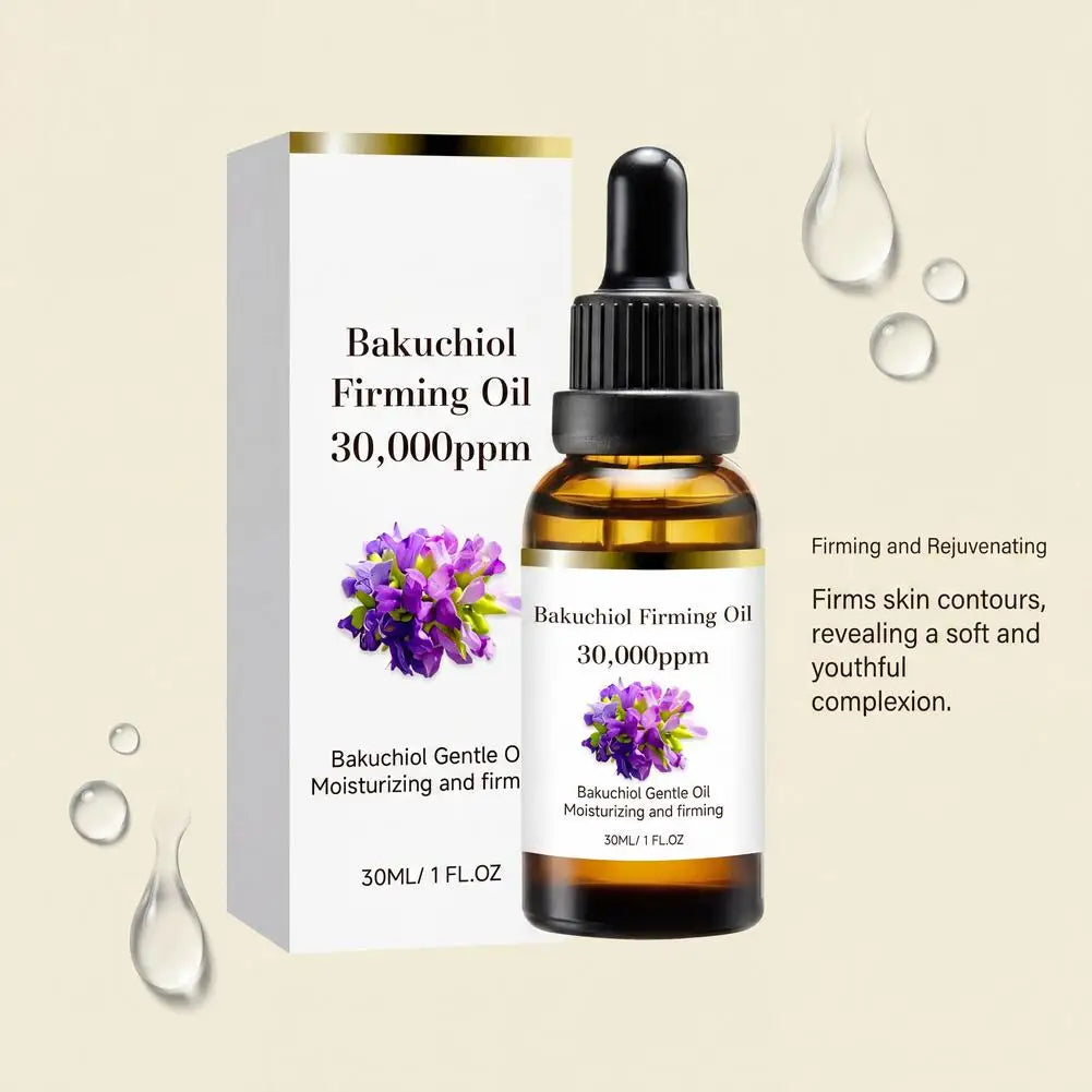 Natural Bakuchiol Facial Oil Deep Nourishing Elasticity Repair Skin Serum Hydrating Brightening Anti Wrinkle Skin Care 30ml