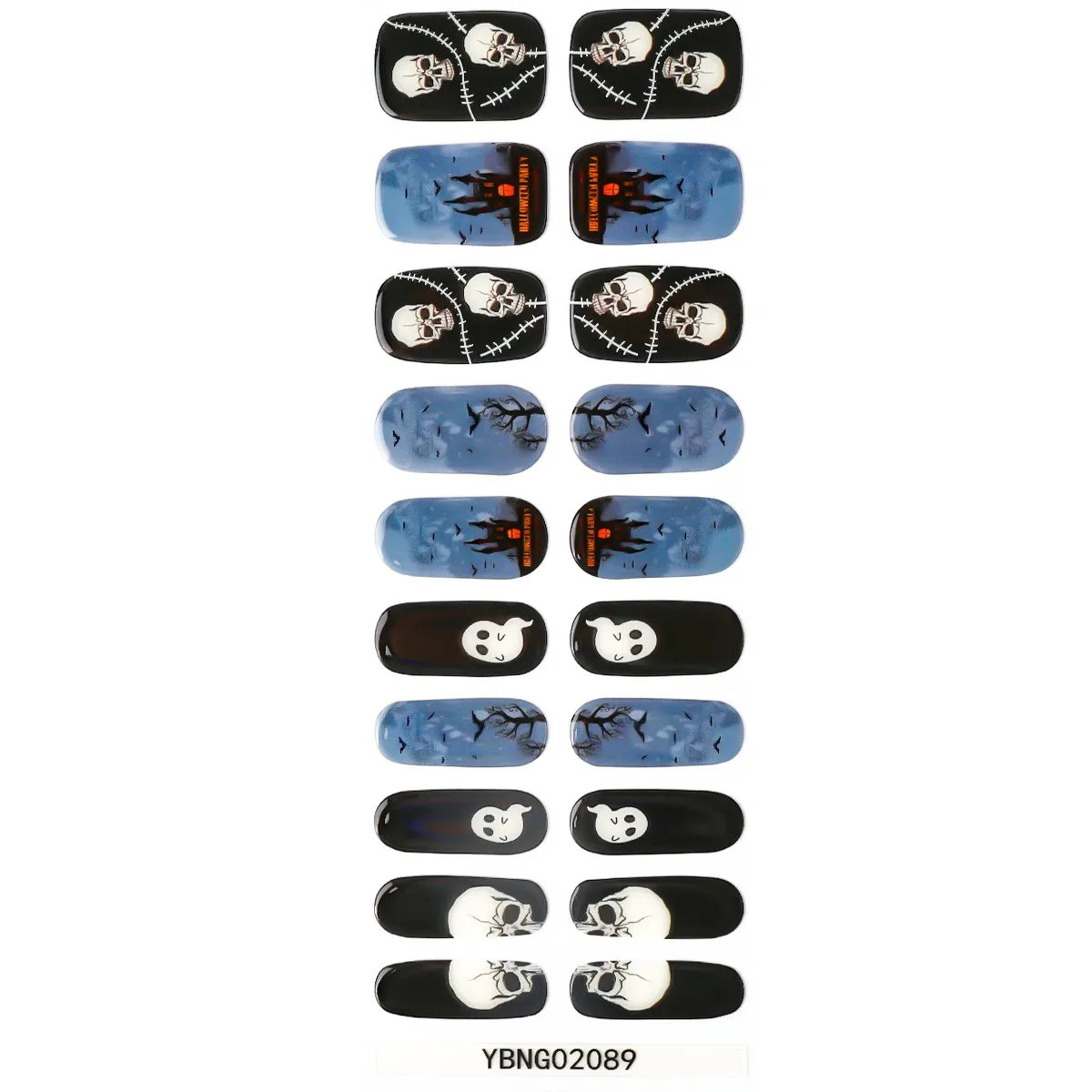 20 Tips Christmas Gel Nail Stickers Durable Materials Nail Decal Not Easy to Fall Off Popular Nail Art Nail Art Stickers