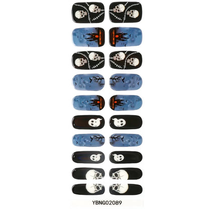 20 Tips Christmas Gel Nail Stickers Durable Materials Nail Decal Not Easy to Fall Off Popular Nail Art Nail Art Stickers