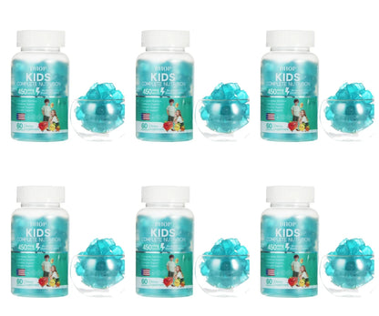 DHOP Kids Multivitamin Gummies Vitamin D3 C Zinc B Vitamins Immune Support Daily Wellness Nutrition Fruit Flavor 60 Gummies
