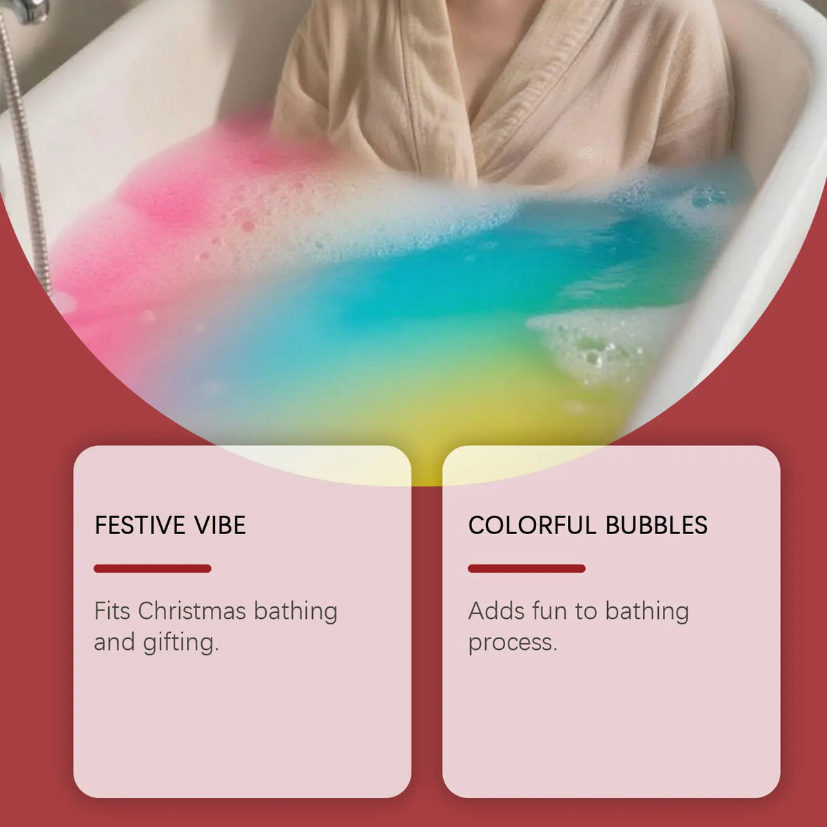 Soothing Body Christmas Bath Bomb Set Stress Relief Relaxation Exfoliation Moisturizing Aromatherapy Body Care Bath Bomb