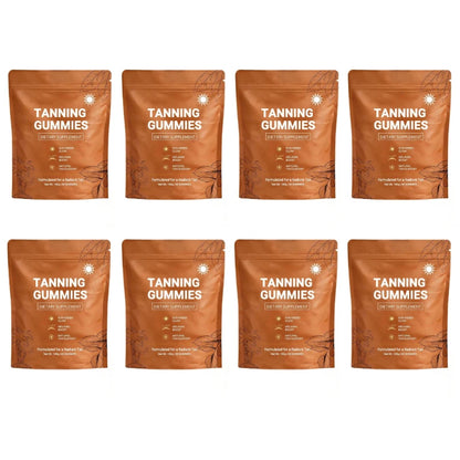 Tanning Gummies for Women, Sunless Bronzing Glow Support, Vegan Sugar-Free, Non-GMO, Astaxanthin & Lycopene, 60 Count