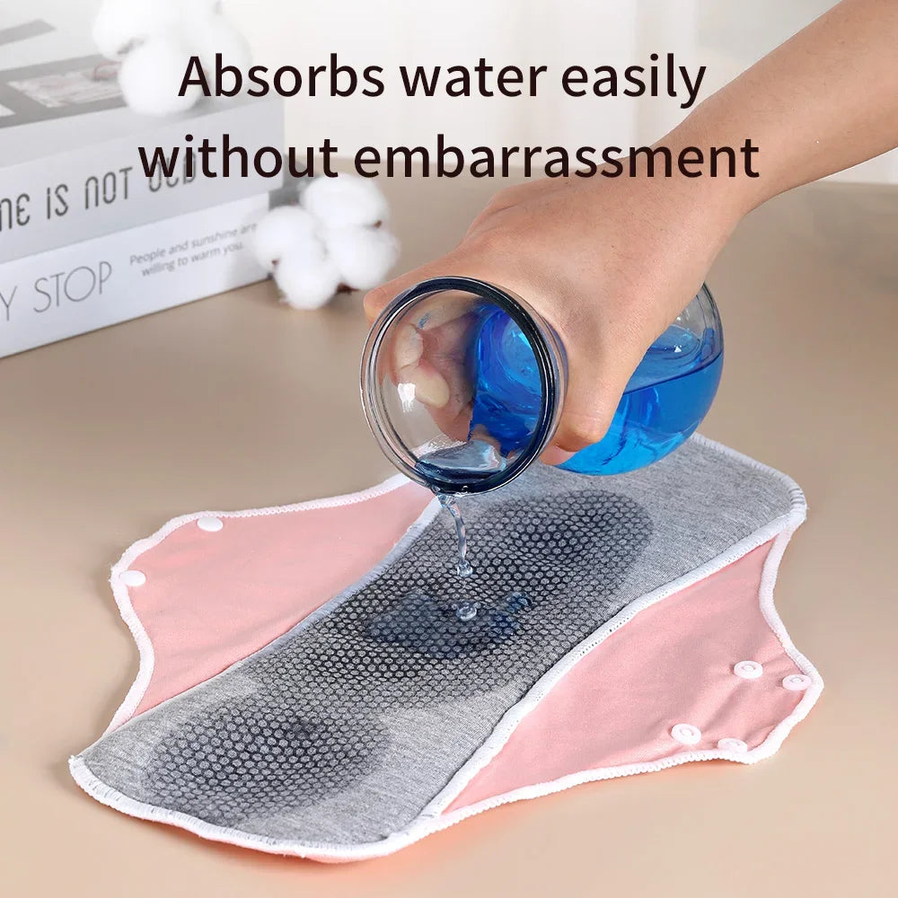 AIO 1/3pcs Large Reusable Graphene Incontinence Pads Woman Panty Liner Urinary Sanitary Pads After Surgery