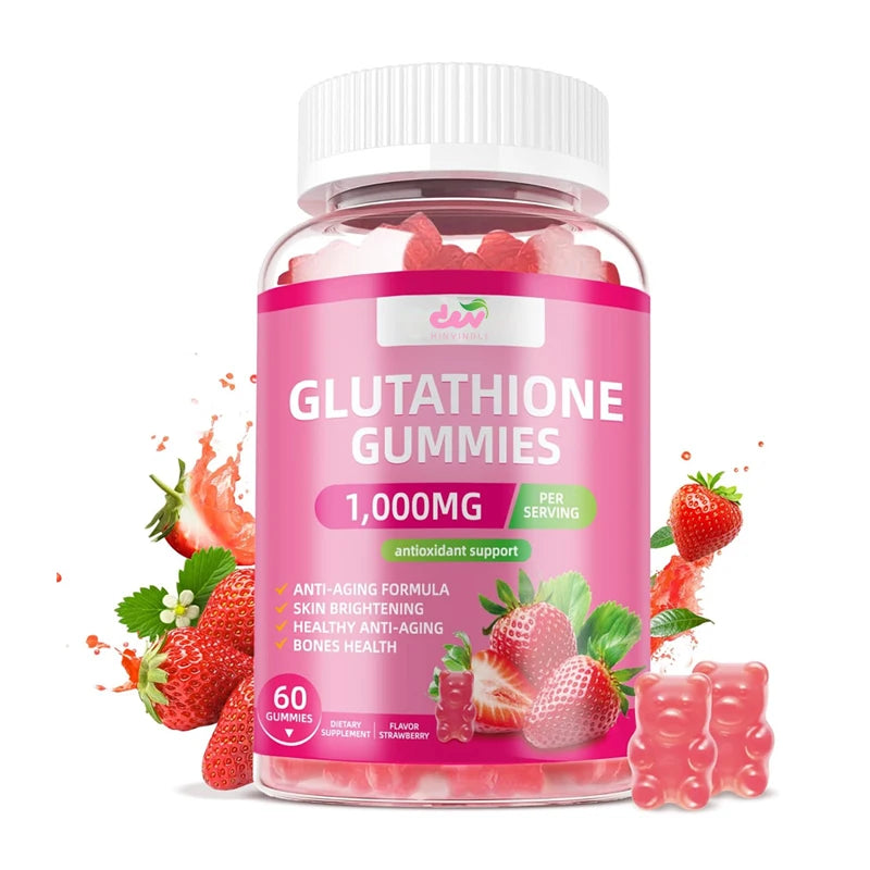 Glutathione supplement collagen gummies: containing marine collagen vitamins C, E, D, used for anti-aging and bone strengthening