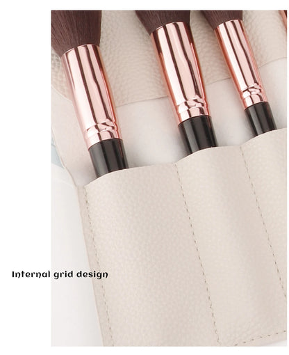 Roll Up Makeup Brush Holder, Makeup Brush Organizer, Travel Makeup Brushes Bag Cosmetic Bags Pouch For Women Eyebrow Brushes