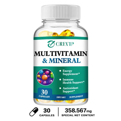 Multivitamin and Mineral - Energy Support, Muscle Mass, Immune System, Antioxidants