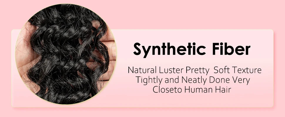 Cornrow Braided Curly Hair Wig Deep Wave Synthetic Hair Wigs with Baby Transparent 13x6 Lace Frontal 16in Hair Fits Black Women