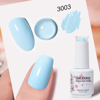 Clou Beaute 15ml Nail Gel Polish Vernis Semi Permanent UV Soak off Varnish Tpo Free Nail Polish Nail Art Gel Lacquer