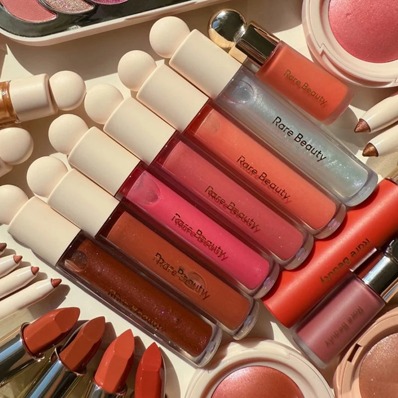 Rare Beauty Shimmering Hydrating Lipstick Lip Gloss Easy To Apply Blush Brightening Highlighter To Enhance Facial Details Makeup