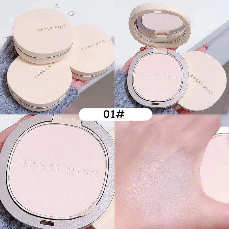 Matte Cushion Compact Powder Waterproof Lasting Oil Control Natural Face Setting Powder Loose Translucent Powder Dupes Makeup