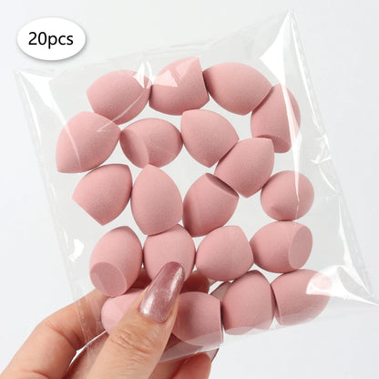 20pcs Mini Finger Puff Beauty Cosmetic Foundation Cosmetic Sponge Makeup Blender Suitable for Cream & Powder Concealer