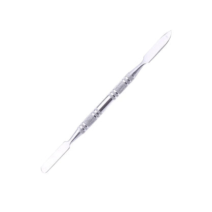 2pcs Small Size Makeup Mixing Palette Stainless Steel Rectangle Stainless Steel Blending Plate Comes with Spatula