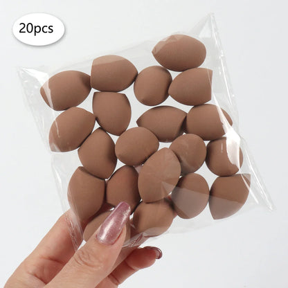 20pcs Mini Finger Puff Beauty Cosmetic Foundation Cosmetic Sponge Makeup Blender Suitable for Cream & Powder Concealer