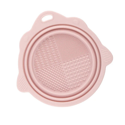 1Pcs Silicone Makeup Brush Washing Bowl Cleaning Box Sponge Powder Puff Washer Beauty Egg Drying Storage Makeup ToolArtifact
