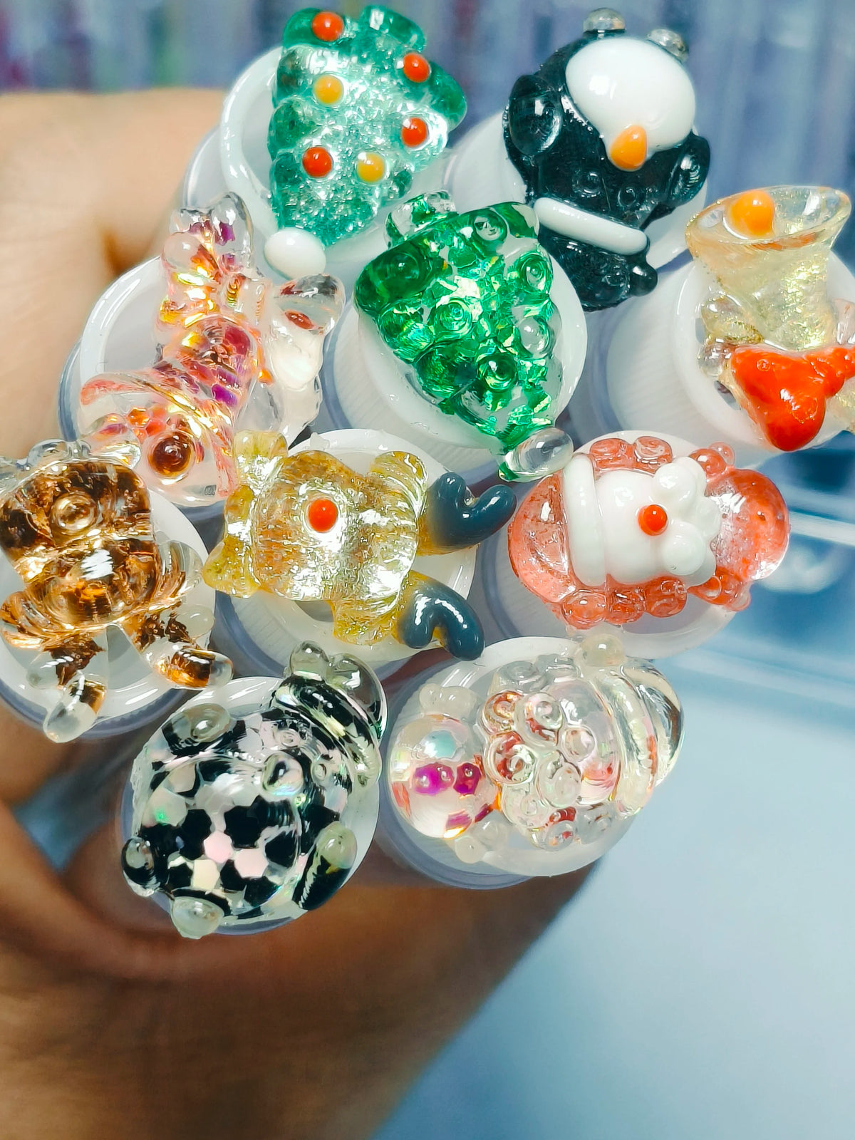Christmas Exclusive Disposable Spiral Comb Makeup Brush Portable Eyelash And Brow Dual Purpose Brush Ultra Fine Brush