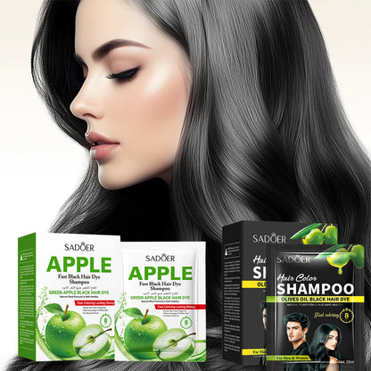 10 Pcs Fast Black Hair Shampoo 15 Mins Fast Become Black Hair Dye Herb Natural Hair Care Restore Colorant Shampoo Hair Care