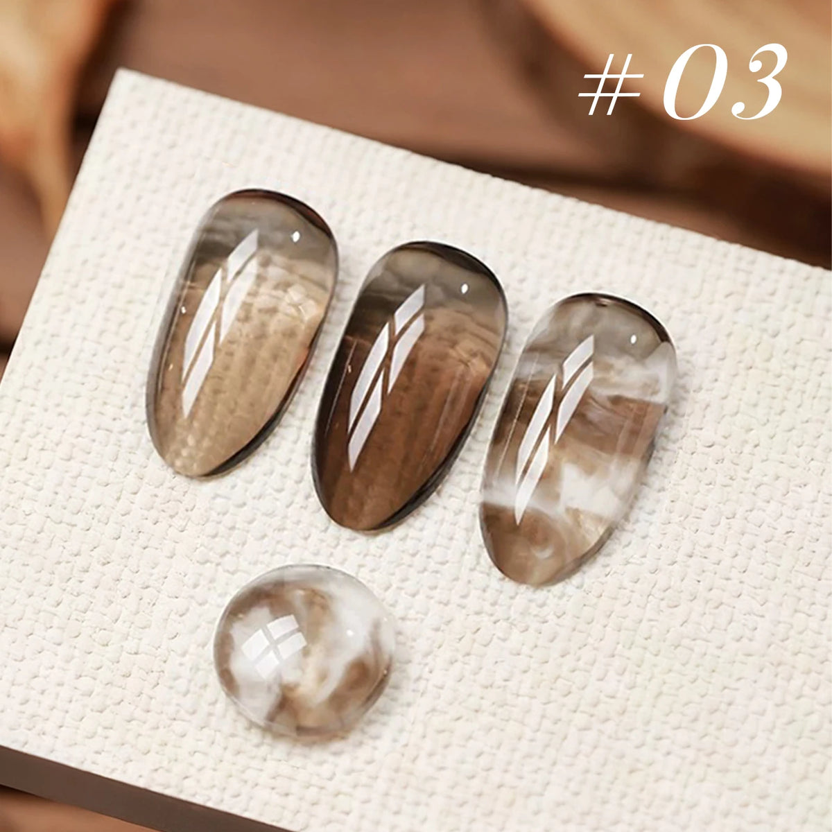 10ML 1-9pcs Hot Selling Water Blurred Clear Brown Nails Jelly Nail Polish Whitening Leopard Nails Black Green Nails