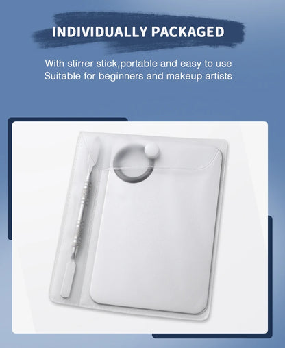 IMAGIC Professional Makeup Palette Tray Mixed Paint Stainless Steel Oil Paint Palette Watercolor Oil Painting Art Makeup Tools