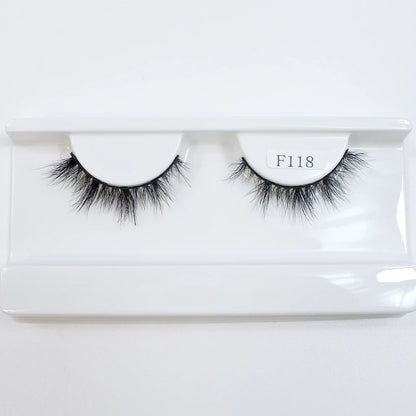 Natural Mink Lashes High Quality Fashion Classic Soft Full Strip Lashes Makeup 12mm Short Mink Eyelashes