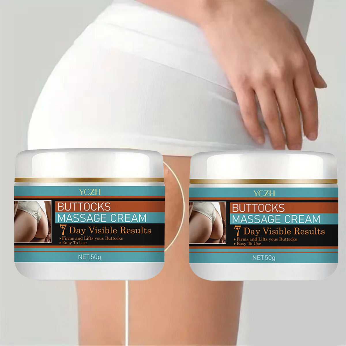 Butt Lifting Cream, Collagen, Moisturizing, Suitable for All Skin Types, Cream, Lifts and Tightens the Buttocks, for Women Only - 50g
