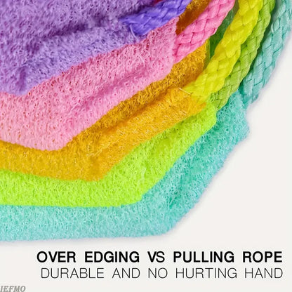 1/2pcs Sheet Exfoliating Bath Towel Bath Stretchable Back Full Body Scrub Towel Super Absorbent Scrub Towel Bathroom Supplies