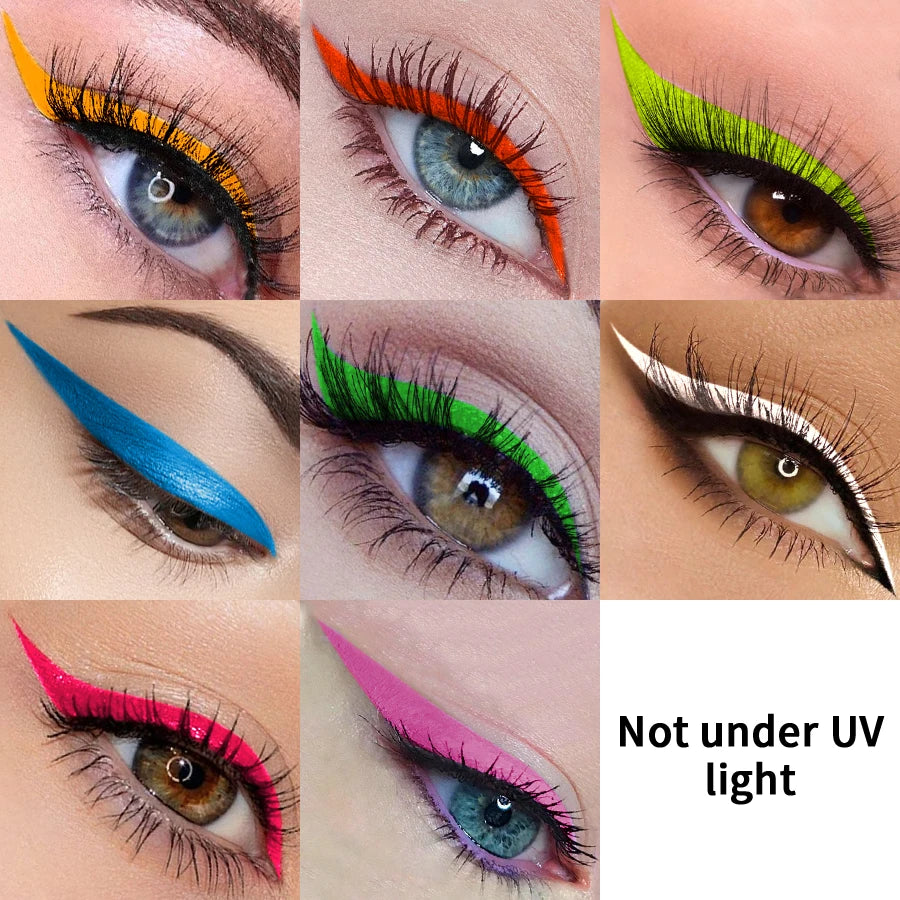 8 Colors Face Body Painting 1PC UV Light Neon Face Paint Art Makeup Blue Green Waterproof Christmas Party Body Paint Cosmetics