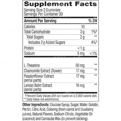Sleep Gummies Blackberry Flavor Contain L-Theanine & Botanicals Helps To Calm The Mind Promote Healthy Sleep Cycle 60count