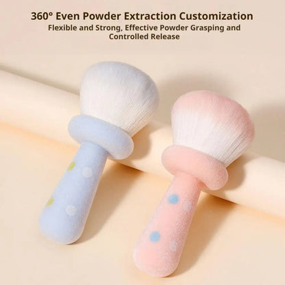 Cute Mushroom Powder Brush Blusher Brush Nail Dust Brush Makeup Brush Blusher Brush Nail Dust Brush Makeup Brush