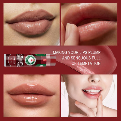 32 Pieces/Box Christmas Hot Red Wine Theme Lipstick Set - Colored Lipstick, Natural Luster, Moisturizing, Light and Non Sticky