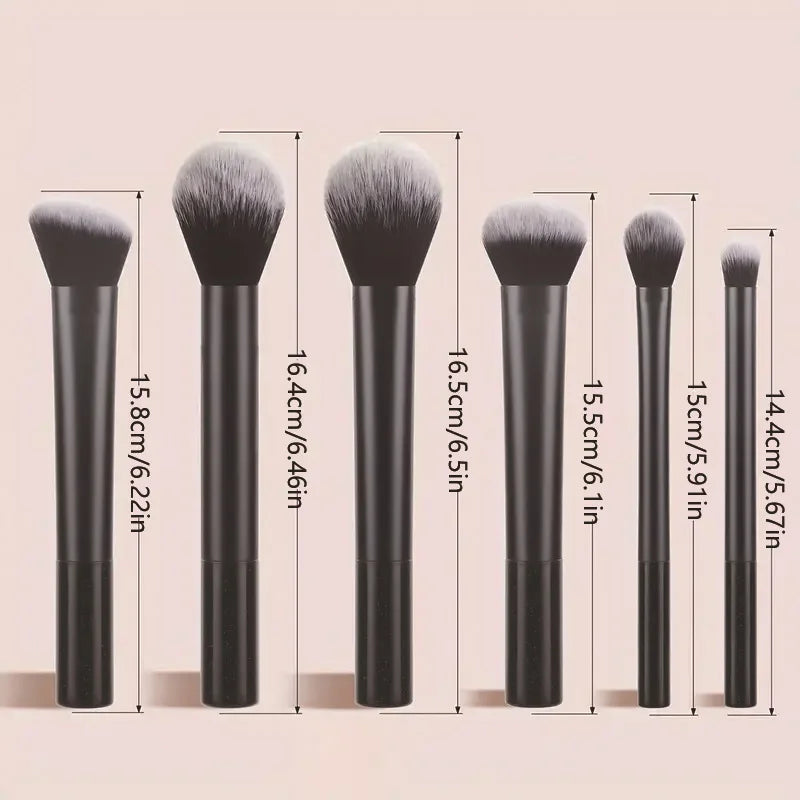 8 PCS Long‑Handle Makeup Brush Set, Multi‑Color Ultra‑Soft Brushes, Powder Blush Eyeshadow Brushes for Beginners