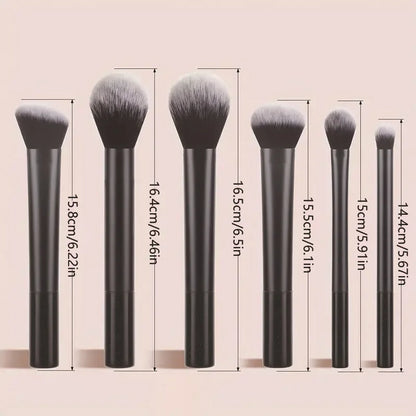 8 PCS Long‑Handle Makeup Brush Set, Multi‑Color Ultra‑Soft Brushes, Powder Blush Eyeshadow Brushes for Beginners