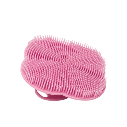 Soft Silicone Body Scrubber Shampoo Brush Handheld Shower Cleansing Brushes Exfoliating Bath Brush Head Massager Bathing Tools