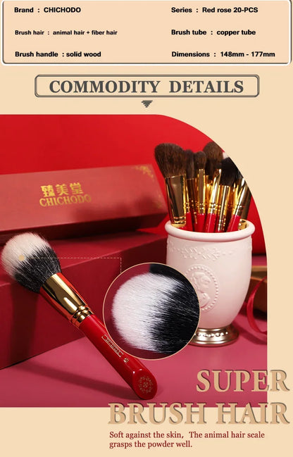 CHICHODO Luxury Makeup Brush All Kinds of Animal Hair Makeup Brush Professional Beauty Brush Soft High Quality Cosmetics Tool