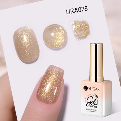 UR SUGAR 15ml Gel Nail Polish Neon Blue Red Green Pastal Nude UV/LED Soak Off No Wipe Nail Gel Polish Suitable For Summer Autumn