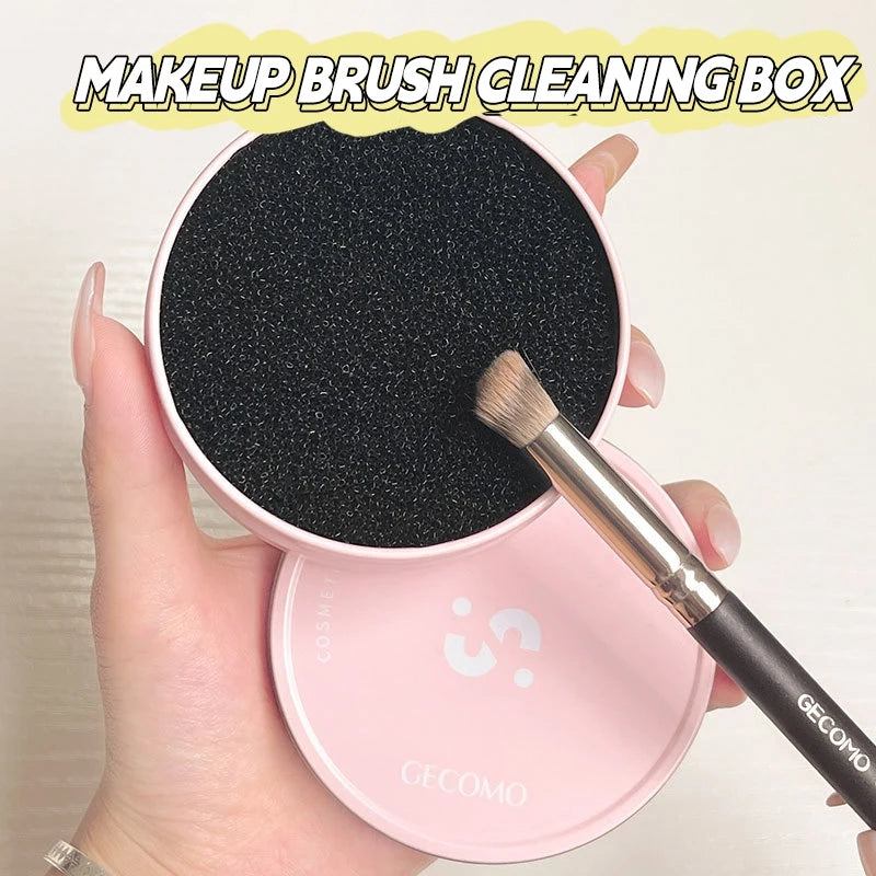 Makeup Brush Cleaning Box Quick Clean Sponge Eyeshadow Brushes Dry Cleaner Cosmetic Wash Clean Powder Tool Makeup Accessories