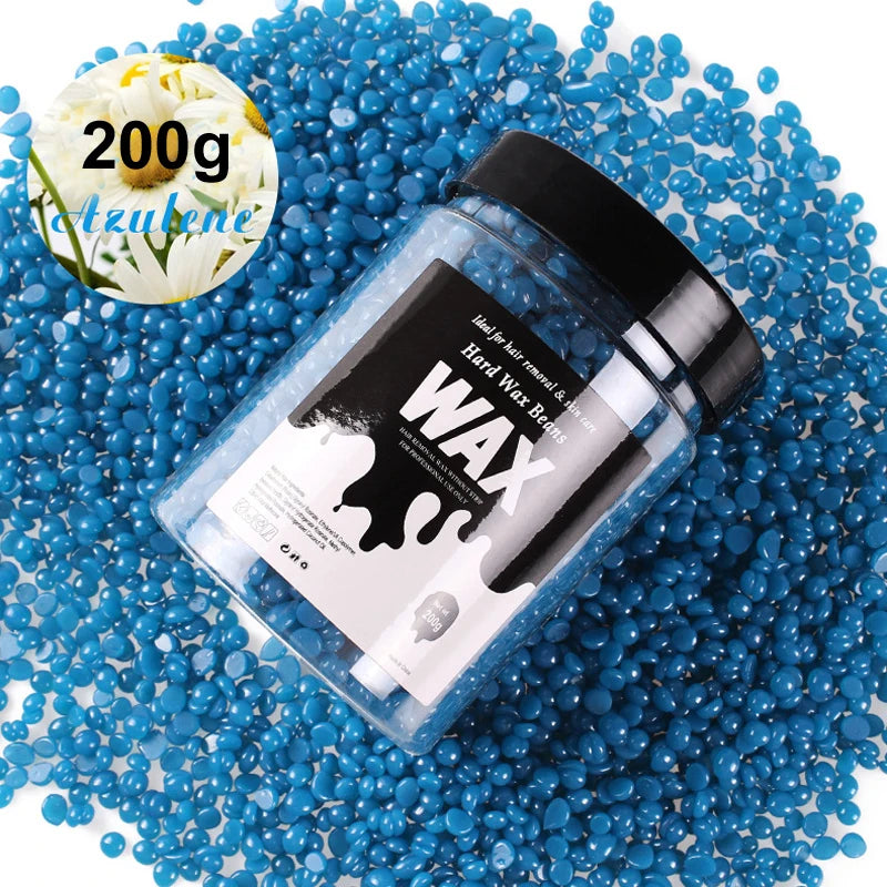 200g/400g Depilatory Wax Beans for Heating hard Wax Machine Hot Film Painless Waxing Beads Bikini Face Legs Body Hair Removal