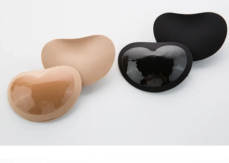 Chest Push Up Sticky Bra Thicker Sponge Bra Pads Breast Lift Up Enhancer Silicone Removeable Inserts Swimsuit Invisible Bra