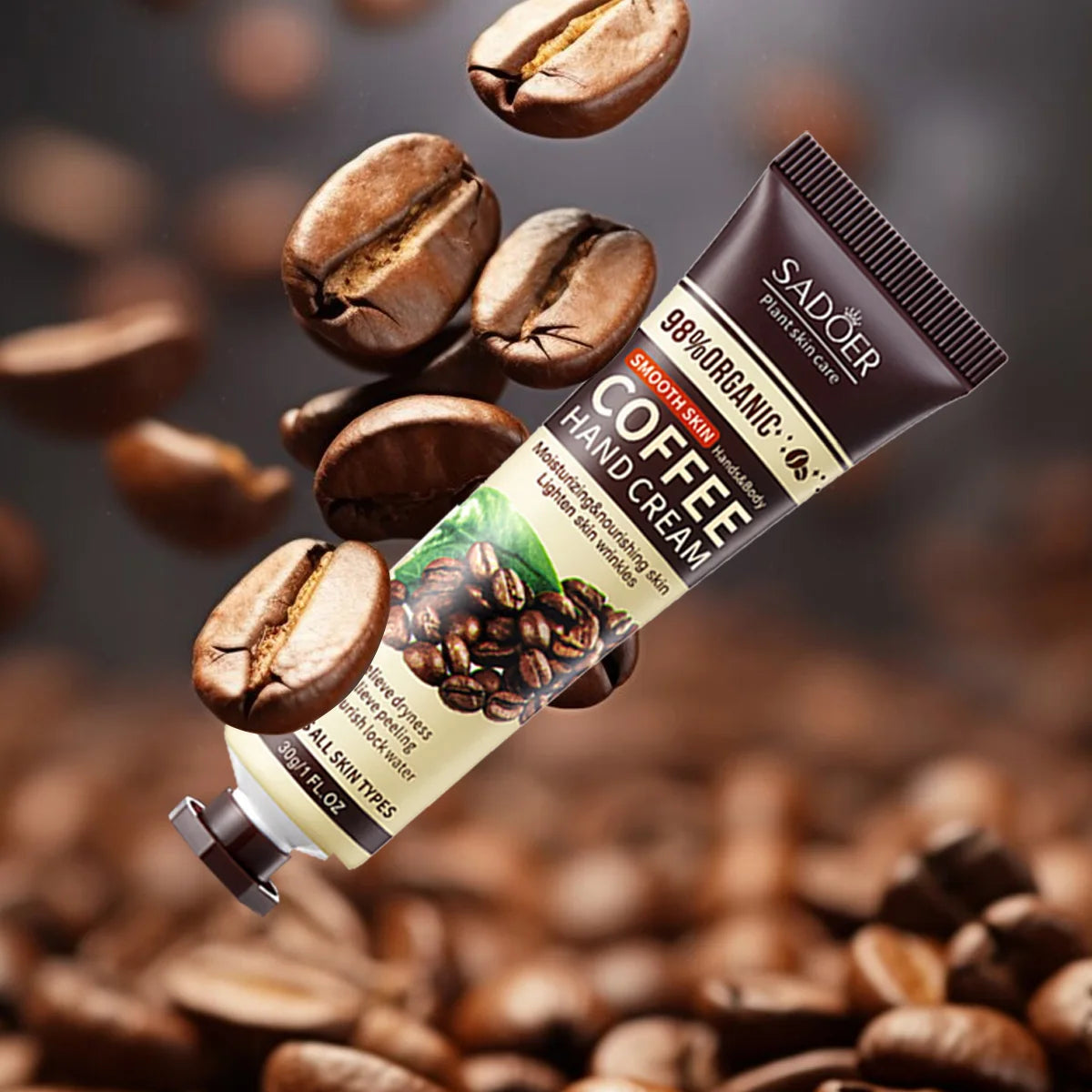 2pcs/Coffee Moisturizing Hand Cream, Skin Moisturizing Hand Cream for Dry Autumn and Winter Seasons, Christmas Gift,