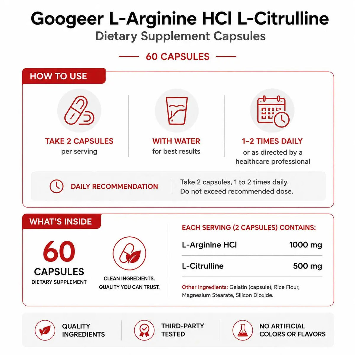 Googeer Men Vitality Capsules Daily Energy & Focus, Portable Care for Active Lifestyle, Easy To Carry Anytime Wellness Support