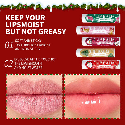 20 pieces/box Christmas lipstick Set Christmas Socks Filler Christmas Gift Long lasting Moisturizing Gloss Non greasy -5 flavors