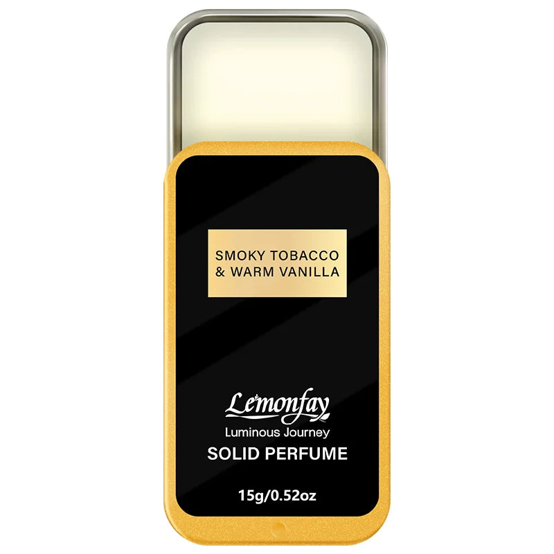 Lemonfay Perfume Balm with Tobacco Smoky and Warm Vanilla | Long-lasting, Portable Balm, Unisex Travel Size 15g