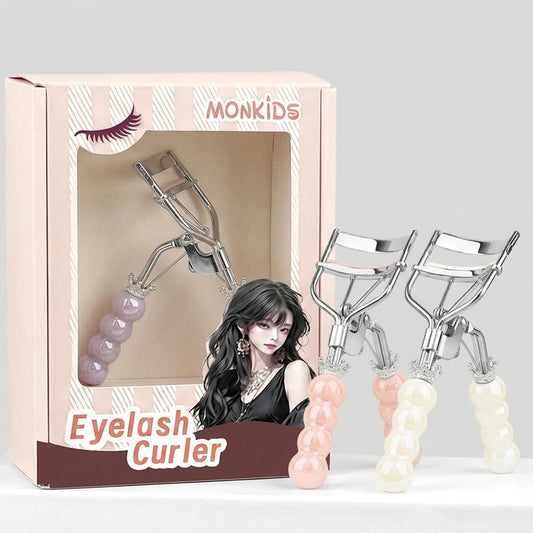 1pc Crown Pearl Handle Wide-Angle Eyelash Clip with Packaging Box, a Clip of Lasting Natural Sun Flower Curl, Ideal for Gifts.